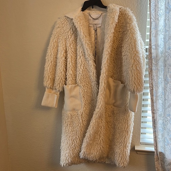 Revolve EAVES Helena Coat in Beige - Picture 4 of 7